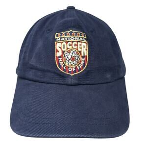 National Soccer Hall of Fame Slideback Baseball Cap Blue One Size Headshots KC